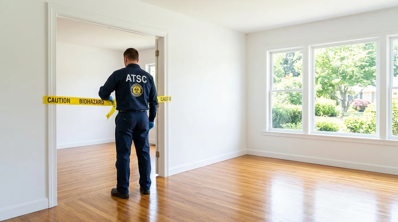 Certified biohazard cleanup crew performing Crime Scene Cleanup in Niu Valley